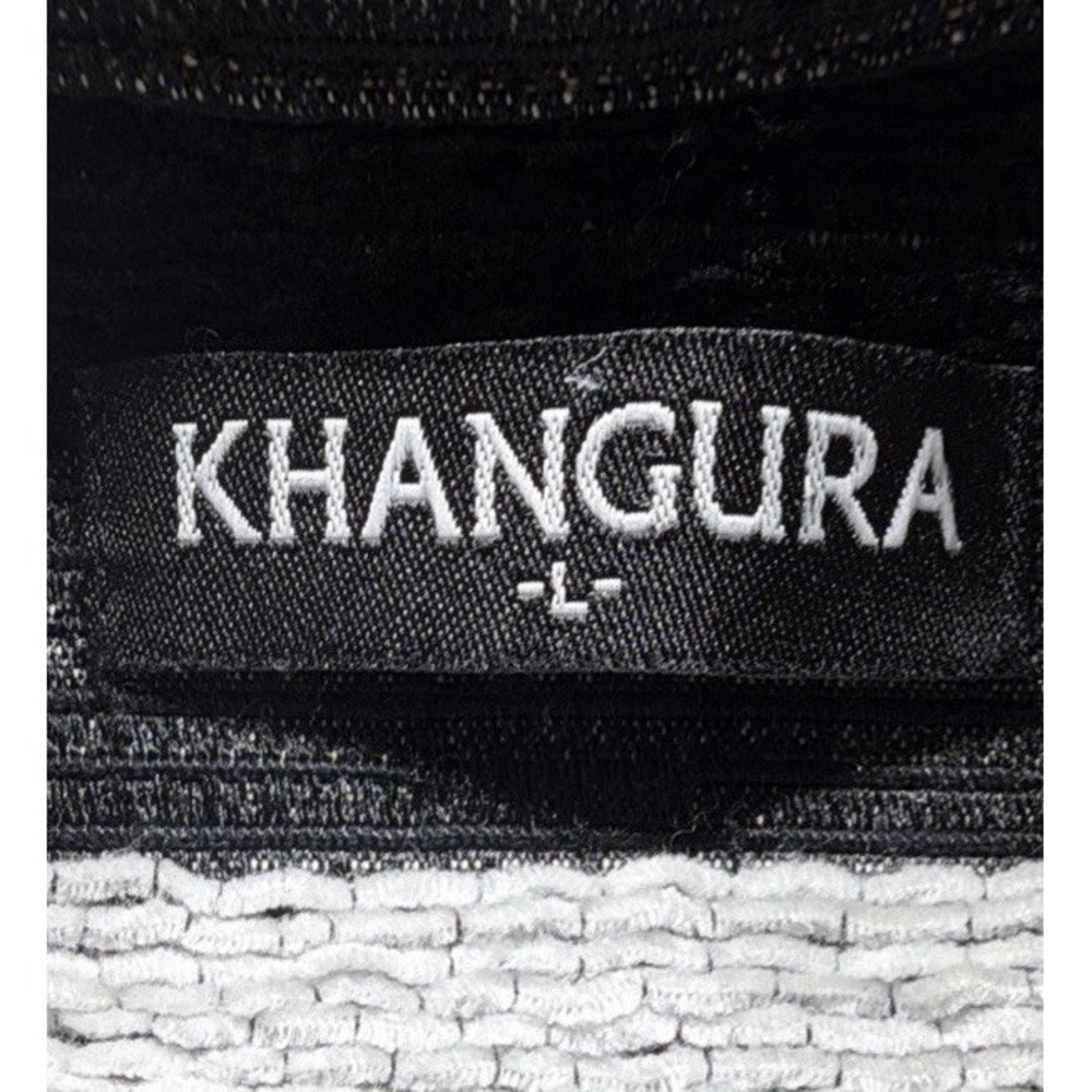 Khangura 90's Womens Tapestry Jacket Black, Gray, White Geometric Design. Sz. L - Picture 4 of 10